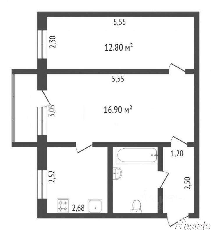 2-комн квартира Дорожная улица, 29,  д. 29