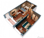 1-комн, 42 кв м, этаж 3/20 Комсомольский пр-кт, 92