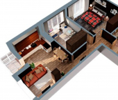 2-комн, 67 кв м, этаж 16/20 Комсомольский пр-кт, 92