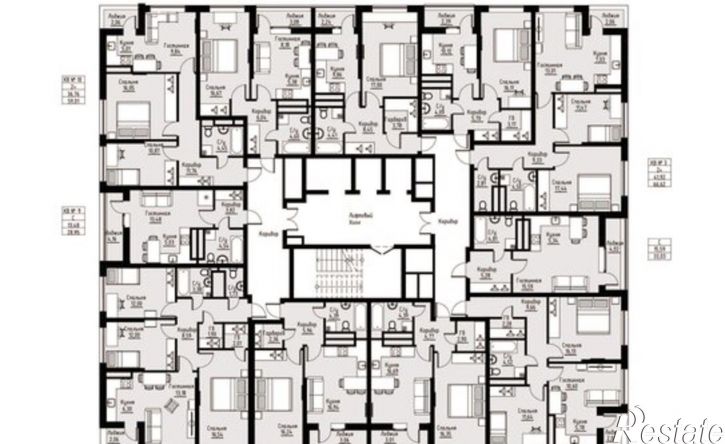 2-комн квартира в новом доме Комсомольский пр-кт, 92,  д. 92