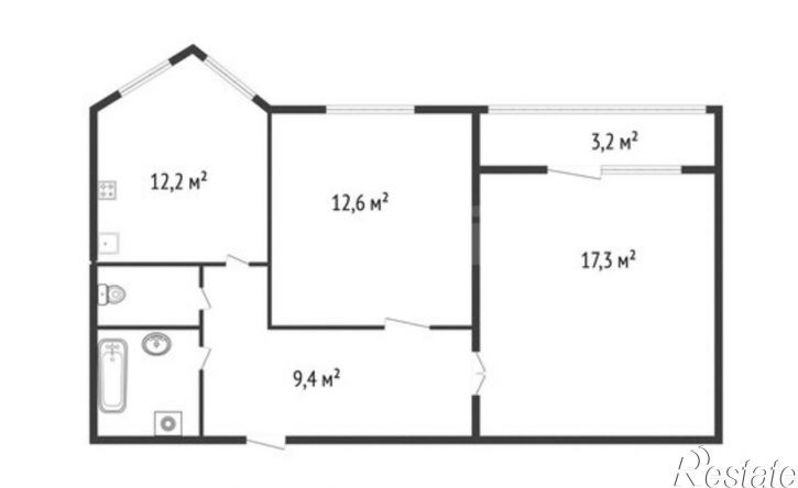 2-комн квартира ул Энергетиков, 11Б,  д. 11Б