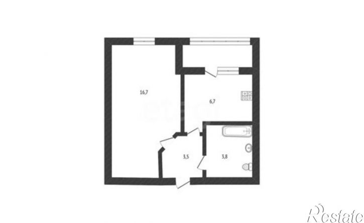 1-комн квартира ул Карцева, 32А,  д. 32А