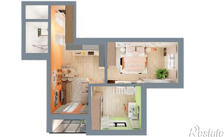2-комн квартира в новом доме ул Строителей, 31А,  д. 31А