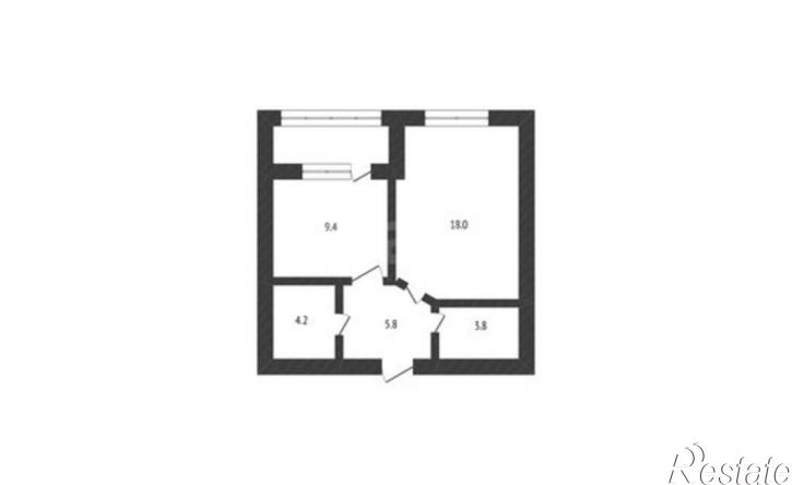 1-комн квартира пер Кувыкина, 9А,  д. 9А