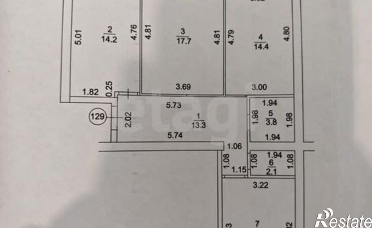 3-комн квартира ул Декабристов, 3В,  д. 3В