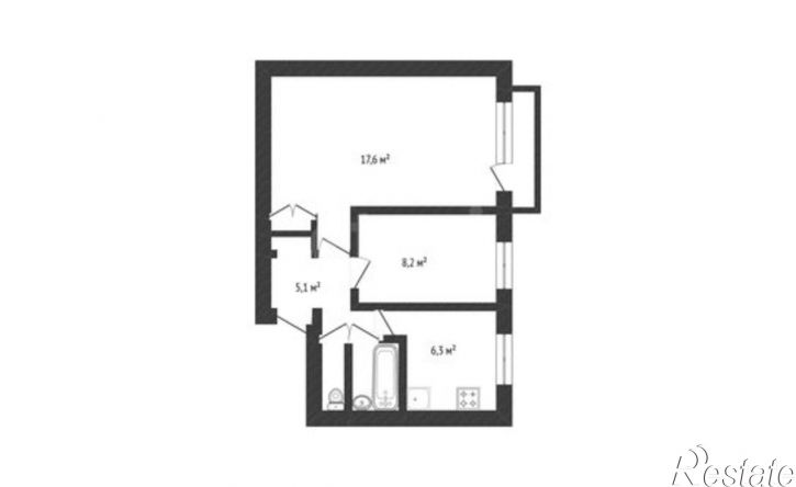 2-комн квартира Комсомольский пр-кт, 46А,  д. 46А
