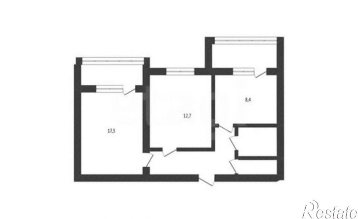 2-комн квартира Комсомольский проспект, 45Д,  д. 45Д