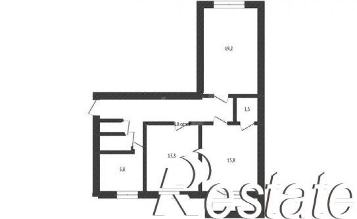 3-комн квартира Юбилейный проспект, 1,  д. 1
