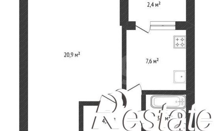 1-комн квартира улица Победы, 13Б,  д. 13Б